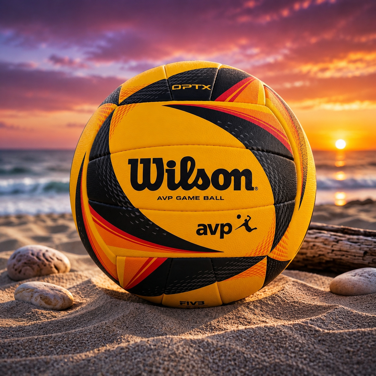Wilson AVP Game Volleyball – Premium Outdoor Beach Volleyball Ball for Professional & Recreational Play