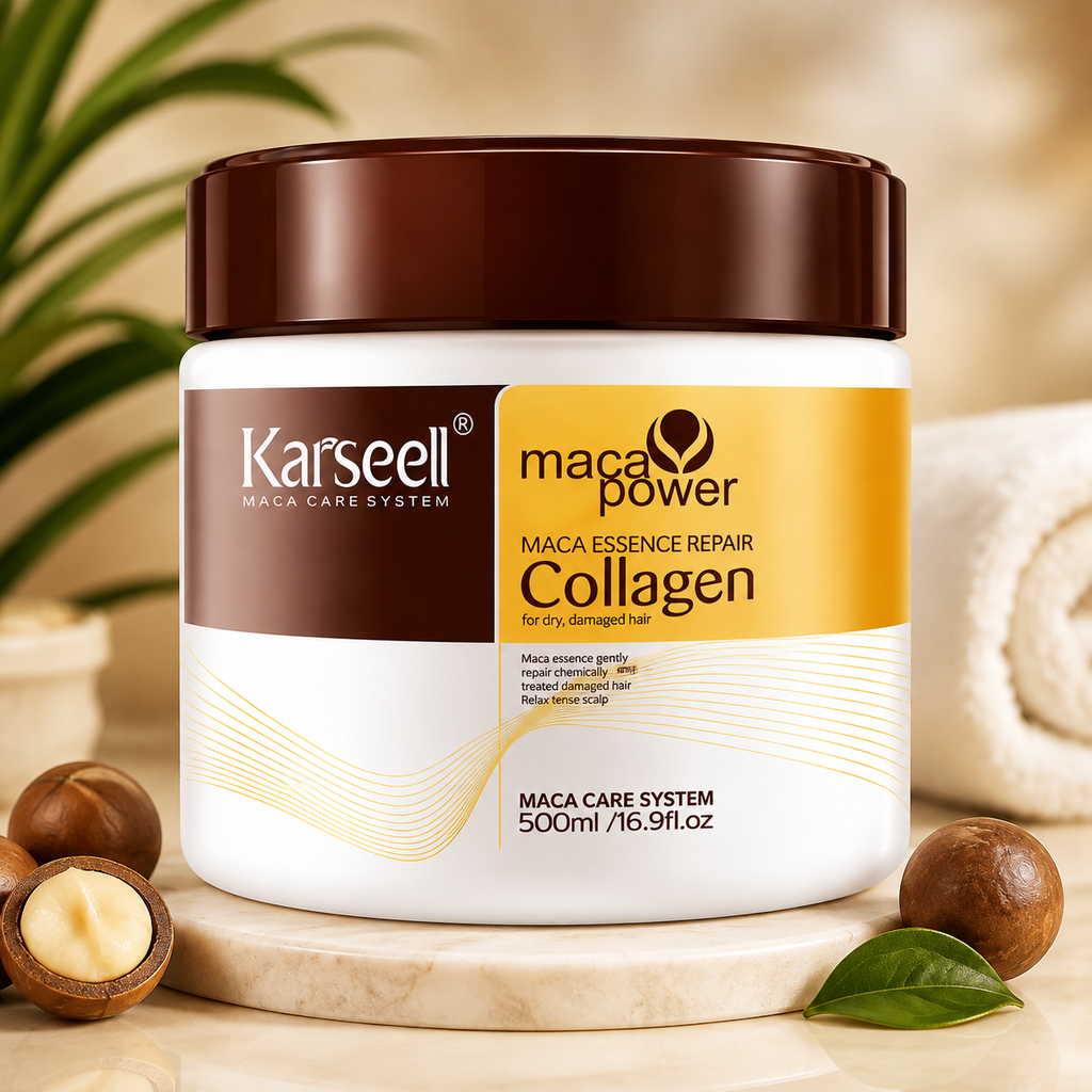 Karseell Maca Essence Collagen Hair Mask – Deep Conditioning Repair Treatment for Dry & Damaged Hair