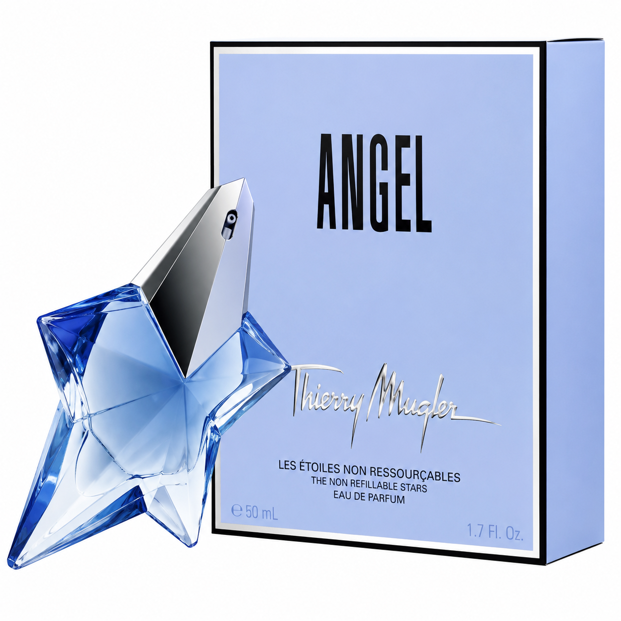 Mugler Angel Eau de Parfum for Women – 1.69 FL OZ / 50 ml – Amber Gourmand Fragrance
