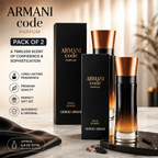 Armani Code Parfum Gift Set for Men – Pack of 2 (Approx. 6.8 oz Total)