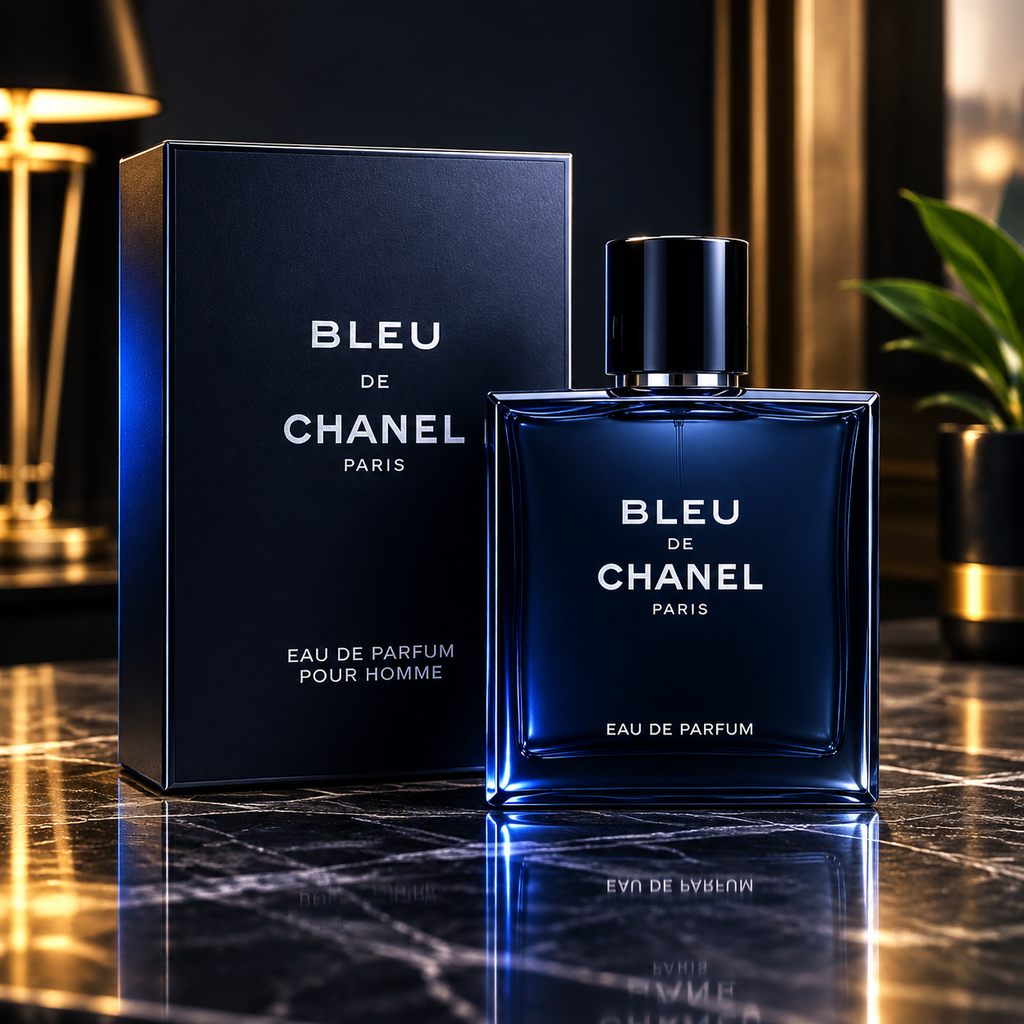 Bleu de Chanel Eau de Parfum for Men – Luxury Woody Aromatic Fragrance