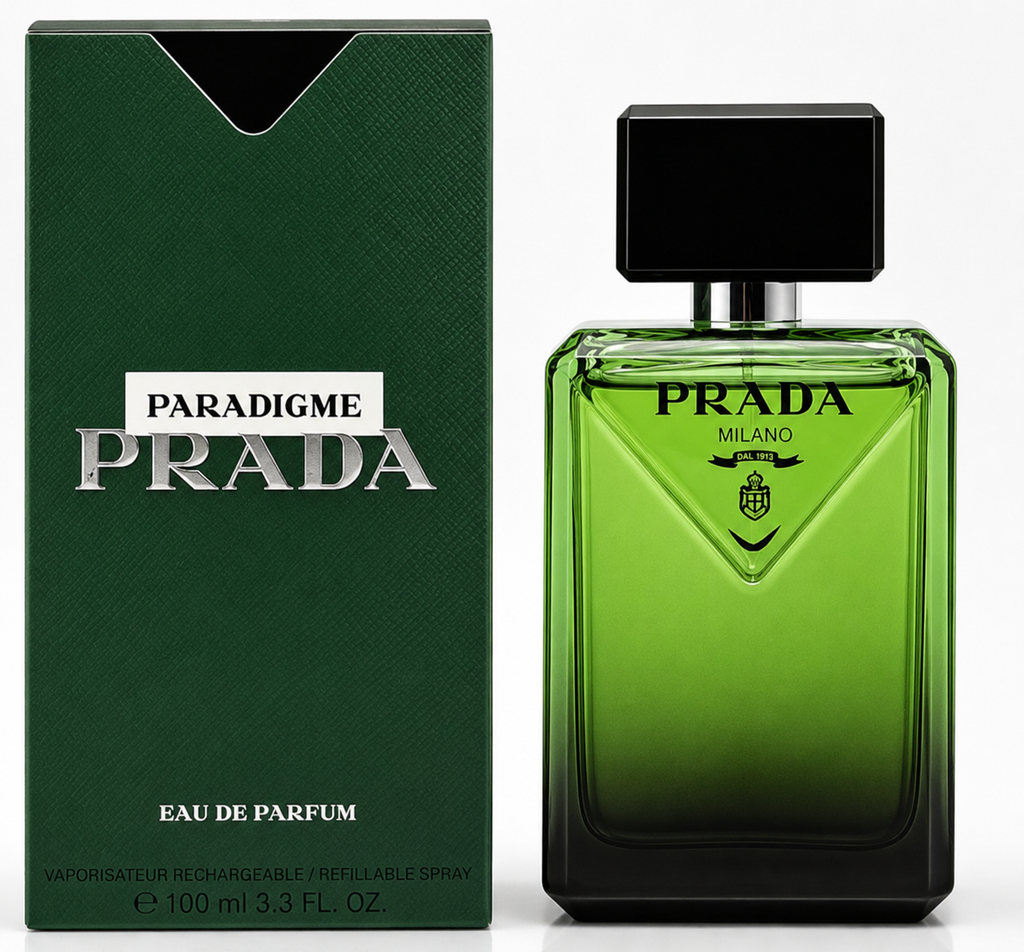 Prada Paradigme Eau de Parfum for Men – 3.3 FL OZ / 100 ml – Ambery Woody Fragrance