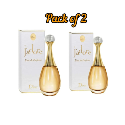 Dior J'adore Eau de Parfum for Women – Pack of 2 (100ml + 100ml) Luxury Floral FragranceDior J'adore Eau de Parfum for Women – Pack of 2 (100ml + 100ml) Luxury Floral Fragrance