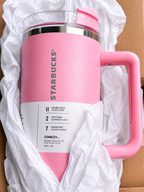 Starbucks x Stanley Quencher H2.0 FlowState Tumbler – Pink, 40 oz