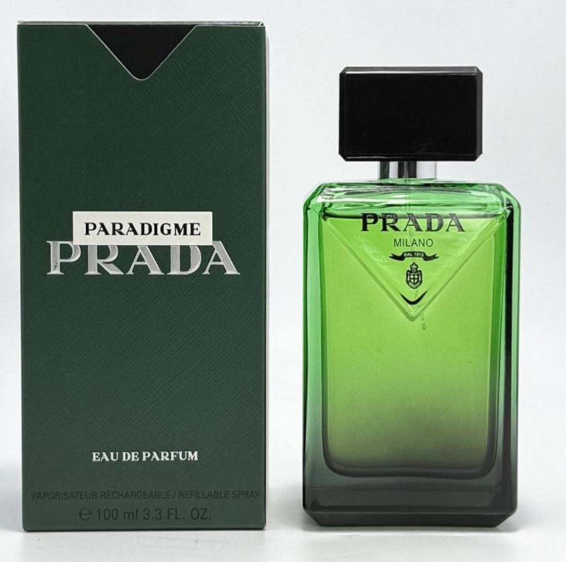 Prada Paradigme Eau de Parfum for Men – 3.3 FL OZ / 100 ml – Ambery Woody Fragrance