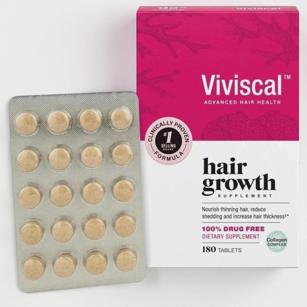 Viviscal Hair Growth Supplement Tablets – Advanced Hair Health Formula with Collagen Complex (180 Tablets)