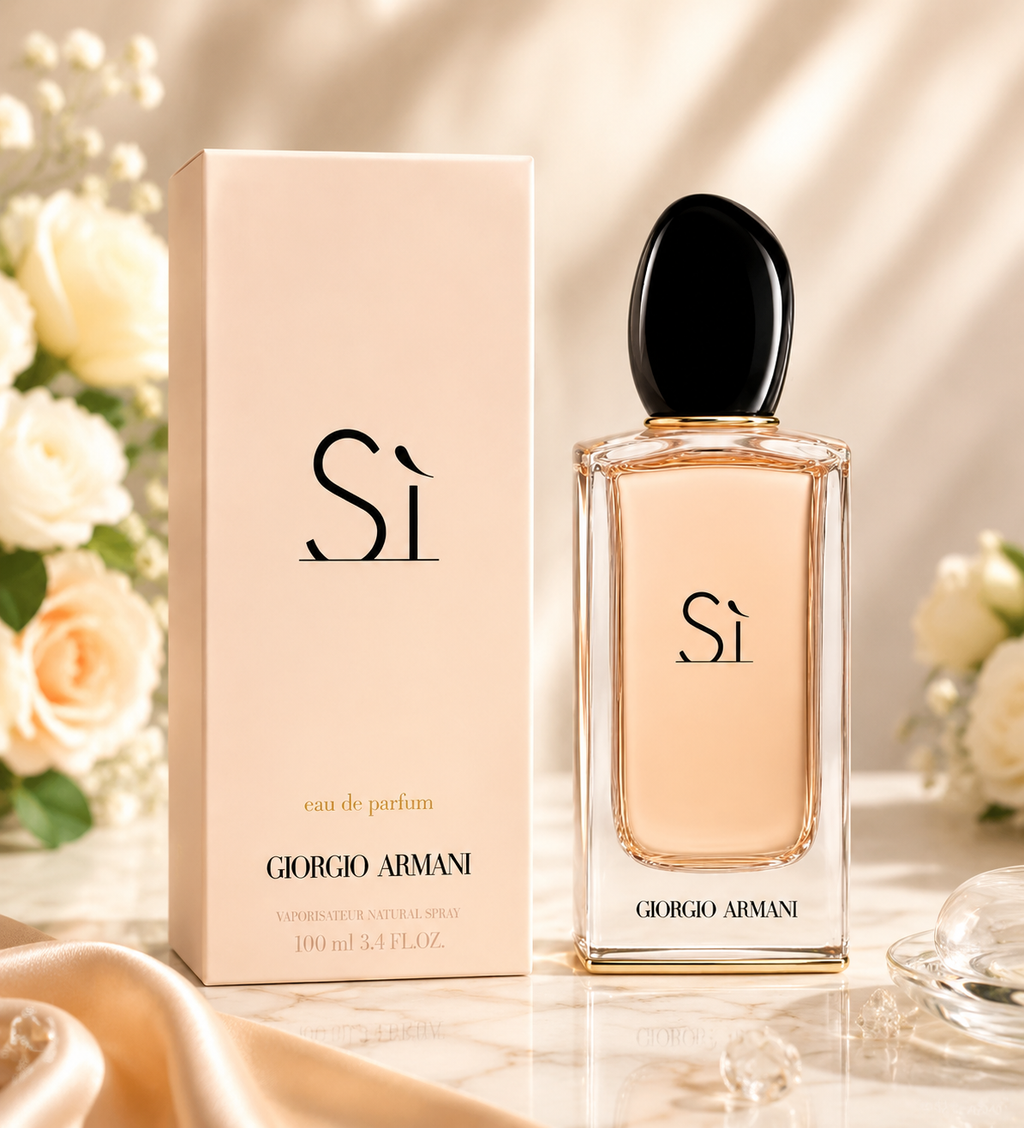 Giorgio Armani Sì Eau de Parfum for Women – Elegant Floral Chypre Fragrance 100ml
