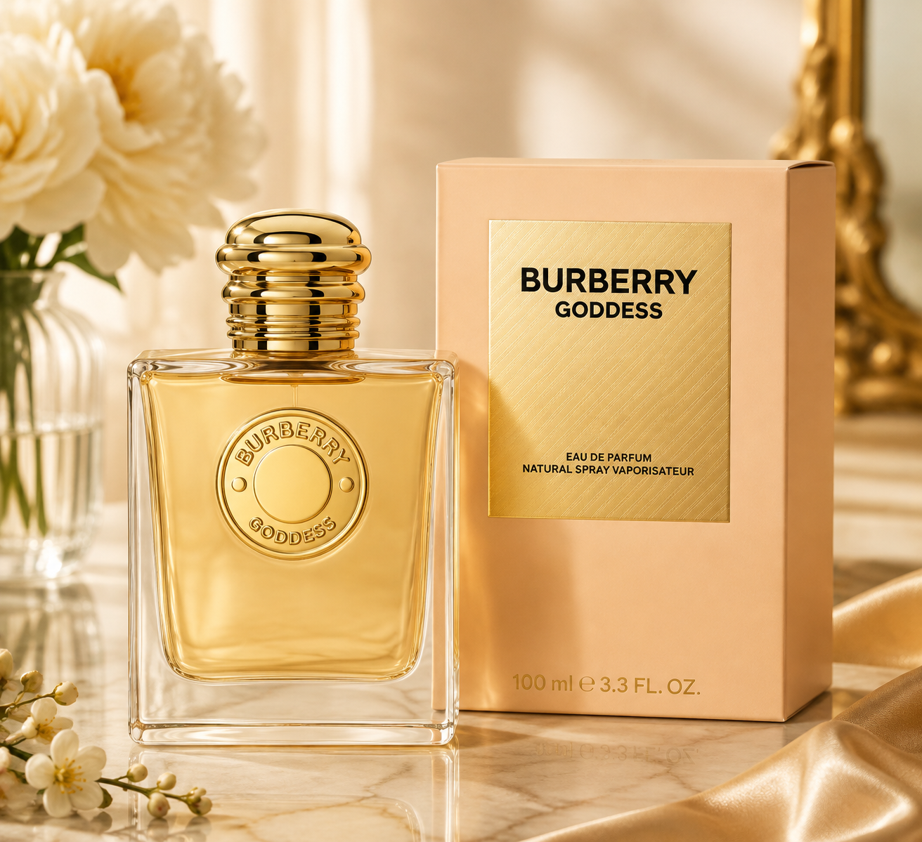 Burberry Goddess Eau de Parfum 100ml (3.3 Fl Oz) – Luxury Women’s Vanilla Fragrance