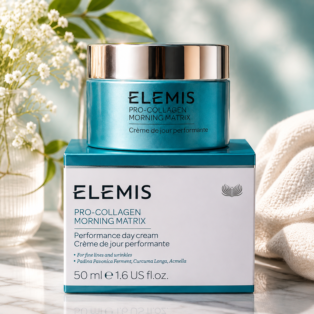 ELEMIS Pro-Collagen Morning Matrix Performance Day Cream – Anti-Aging Face Moisturizer 50ml (1.6 fl oz)