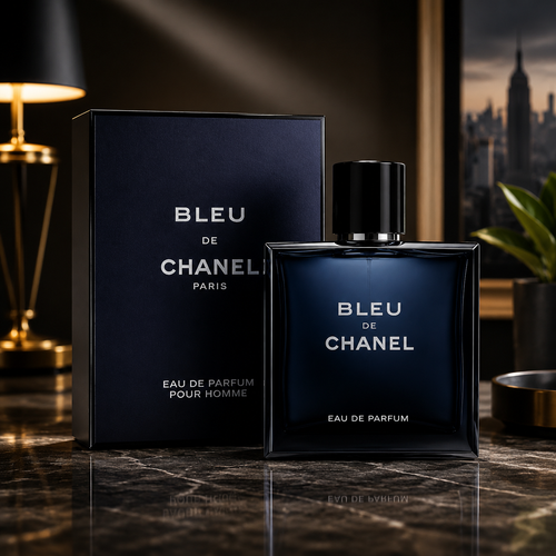 Bleu de Chanel Eau de Parfum for Men – Luxury Woody Aromatic Fragrance