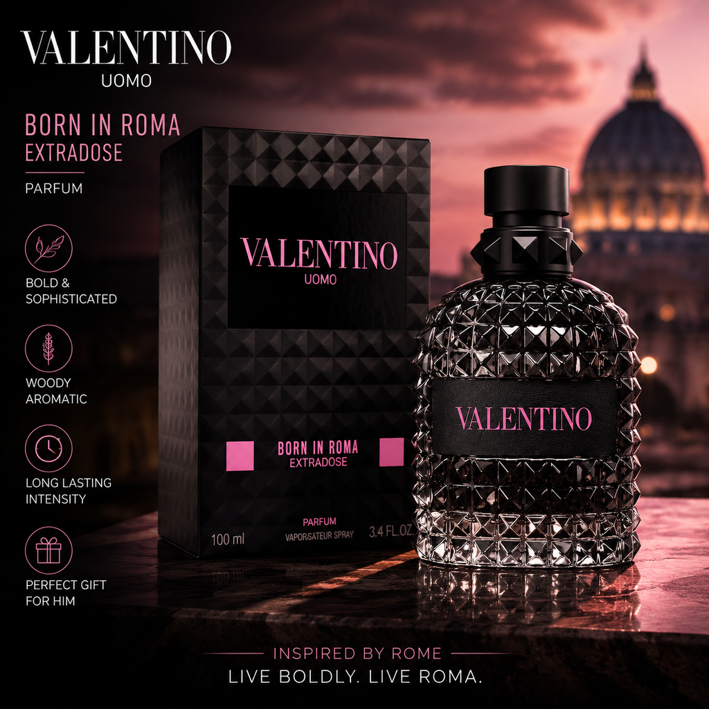 Valentino Uomo Born In Roma Extradose Parfum for Men – 100ml Luxury Fragrance
