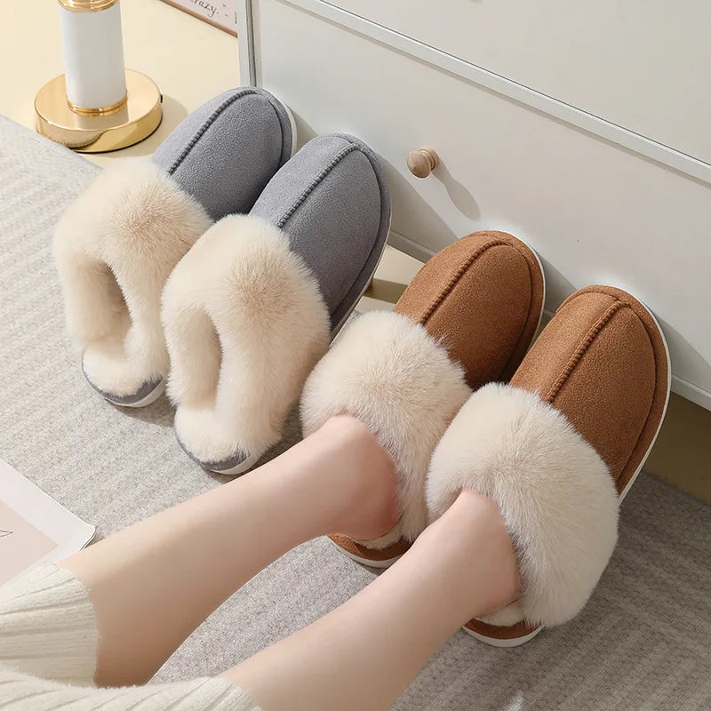 Fuzzy Plush House Slippers