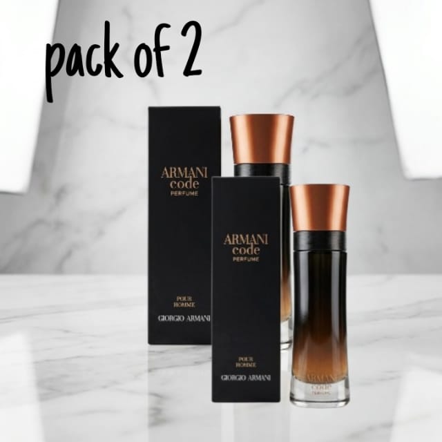 Armani Code Parfum Gift Set for Men – Pack of 2 (Approx. 6.8 oz Total)