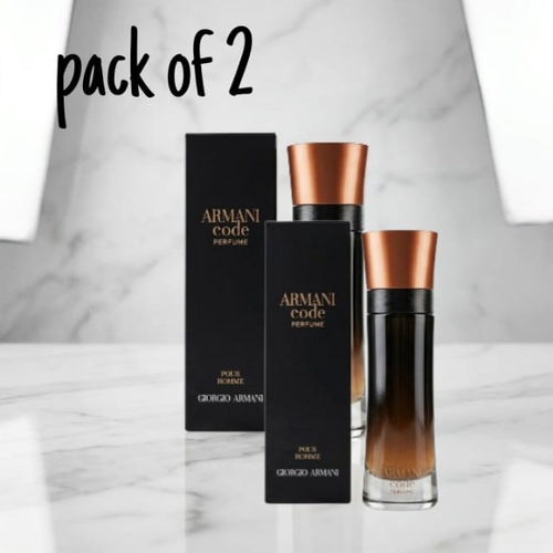 Armani Code Parfum Gift Set for Men – Pack of 2 (Approx. 6.8 oz Total)