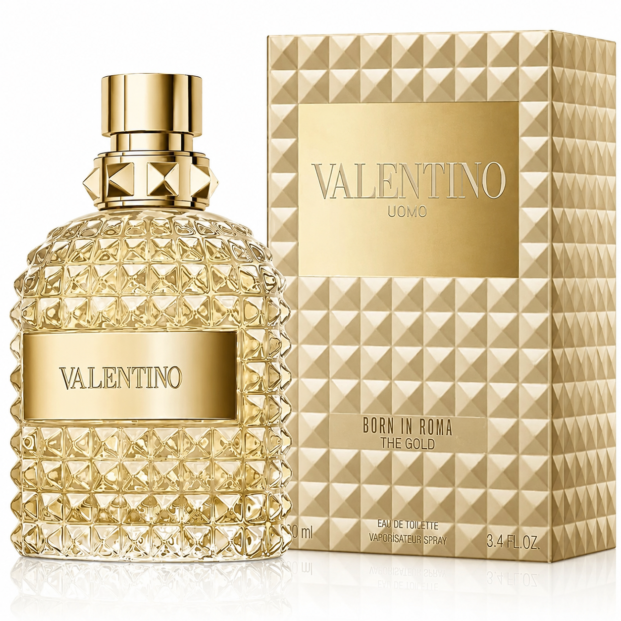 Valentino Uomo Born In Roma The Gold Eau de Toilette for Men – 3.4 FL OZ / 100 ml