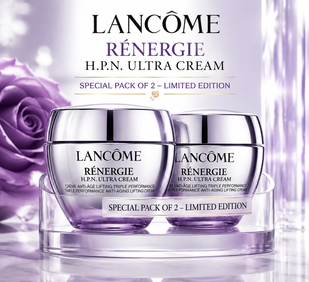 Lancôme Rénergie H.P.N. Ultra Cream Anti-Aging Lifting Cream – Special Pack of 2 (Limited Edition)